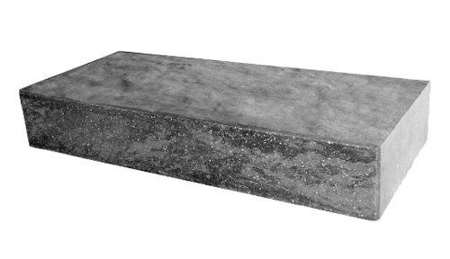 Single Grey Concrete Stone Stepper