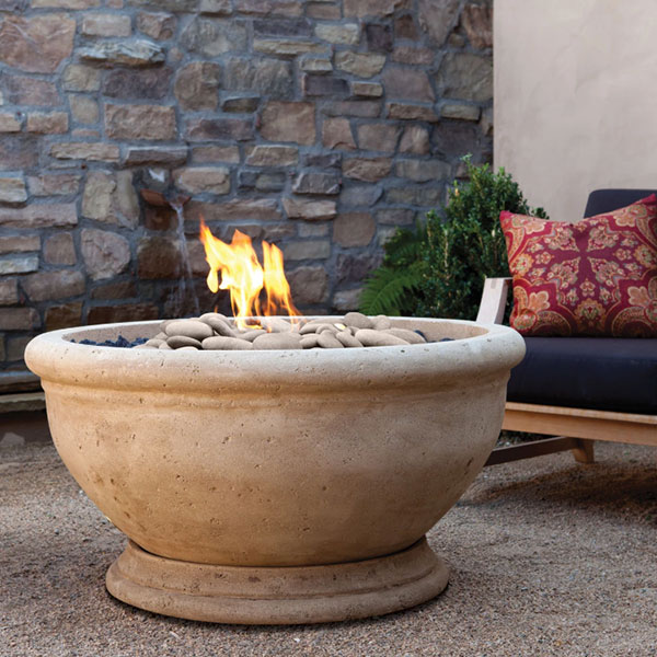Marbella Fire Bowl by El Dorado Stone