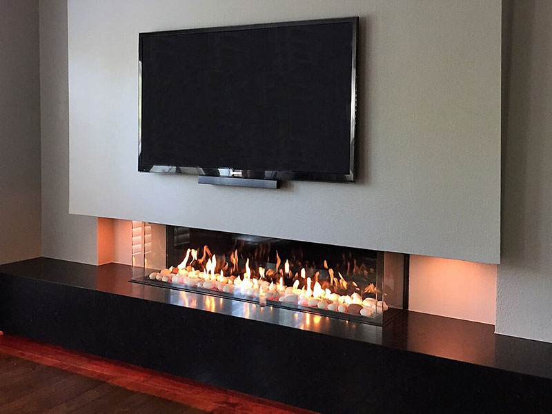 Frameless Flare Fireplace